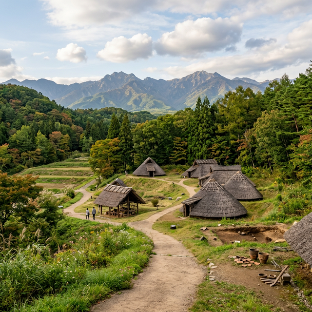 平出遺跡 のAI生成イメージイラスト